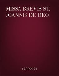 Missa Brevis St. Joannis de Deo SSAA Full Score cover Thumbnail